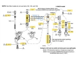 Kit Reparo Bomba Lower Xtreme 180 cm - 25D235